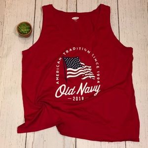 Old navy patriotic tank top
